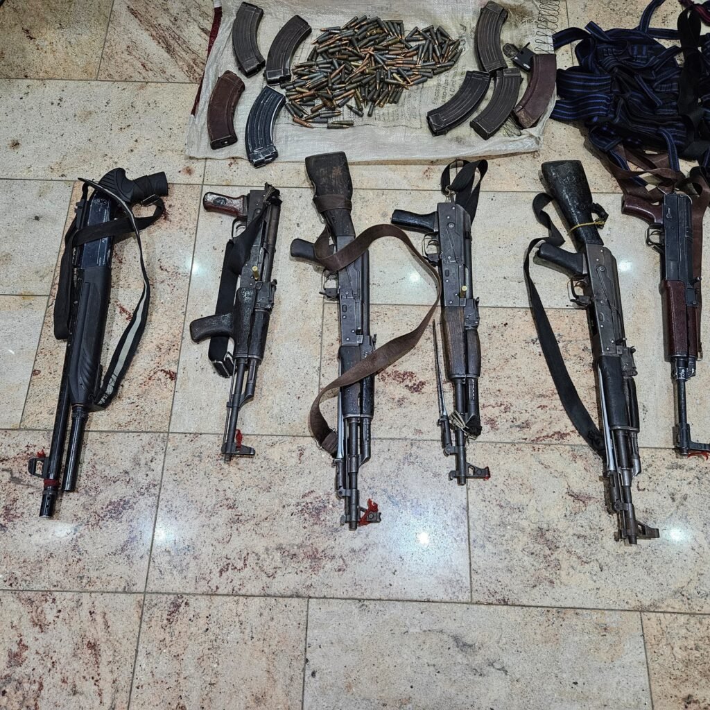 Delta-Police-Command-Recovers-AK47-and-AK49-Rifles